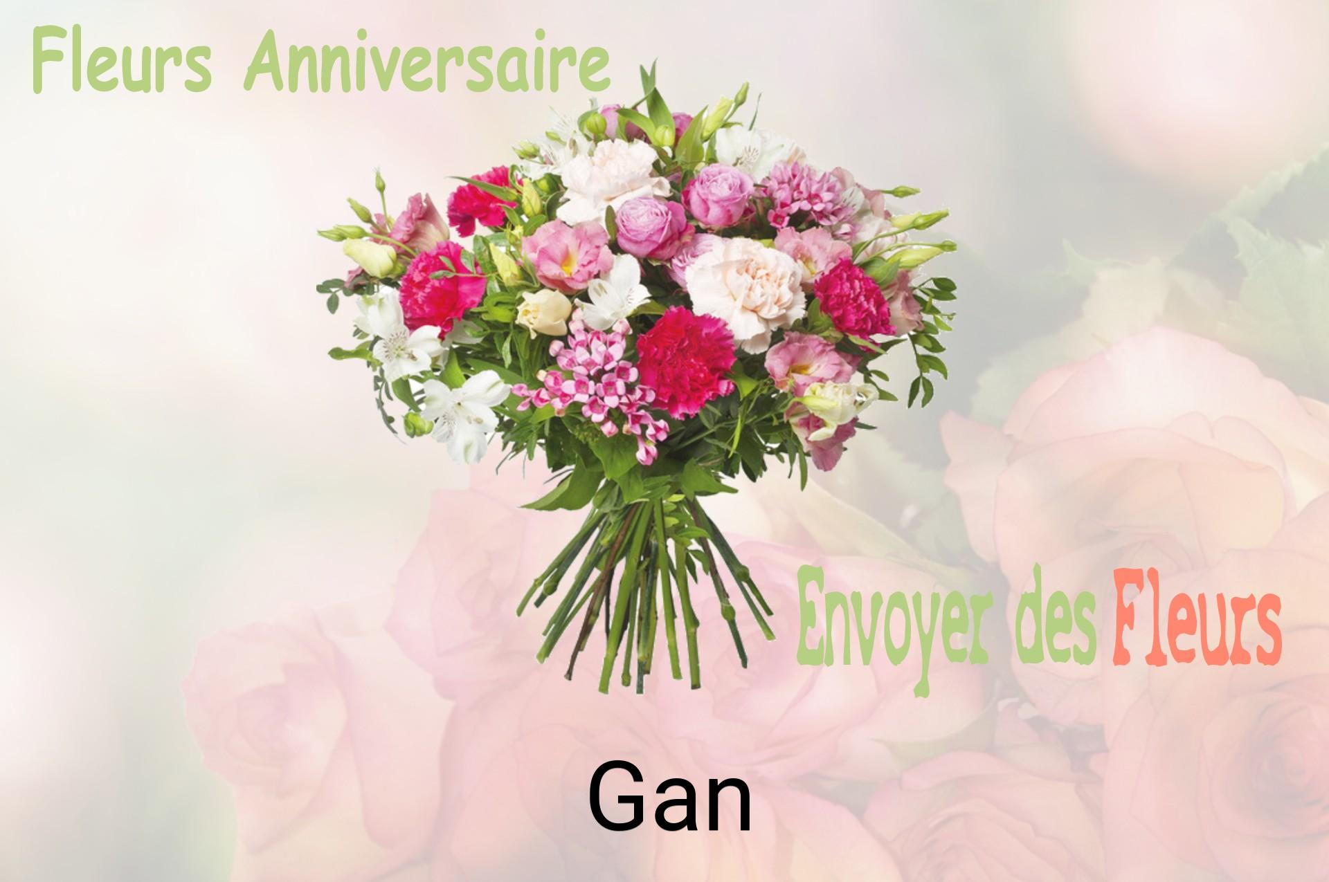 Bouquet de fleurs d’anniversaire livré à Gan